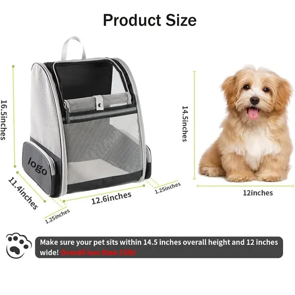 Double Shoulder Breathable Cat Travel Backpack