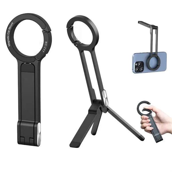 Adjustable Magnetic Ring Alloy Phone Stand
