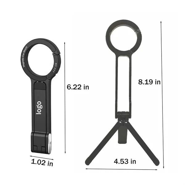 Adjustable Magnetic Ring Alloy Phone Stand