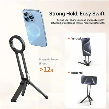 Adjustable Magnetic Ring Alloy Phone Stand
