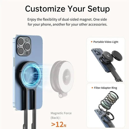 Adjustable Magnetic Ring Alloy Phone Stand