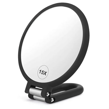 15X Double Sided Magnifying Handheld Mirror