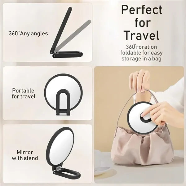 15X Double Sided Magnifying Handheld Mirror
