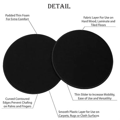 Exercise Core Sliders: Dual-Sided Gliding Discs for Workout