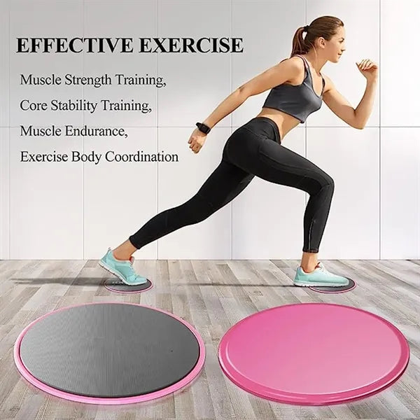 Exercise Core Sliders: Dual-Sided Gliding Discs for Workout