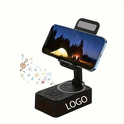 5 in 1 Phone Holder Wireless Bluetooth Speaker with Ambient