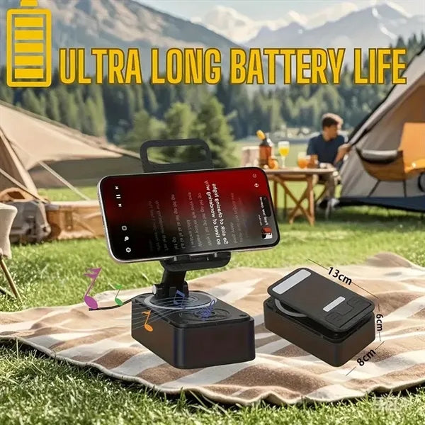5 in 1 Phone Holder Wireless Bluetooth Speaker with Ambient