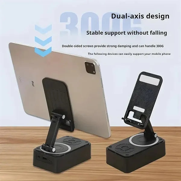 5 in 1 Phone Holder Wireless Bluetooth Speaker with Ambient
