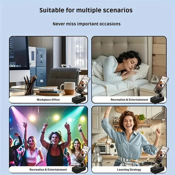 5 in 1 Phone Holder Wireless Bluetooth Speaker with Ambient