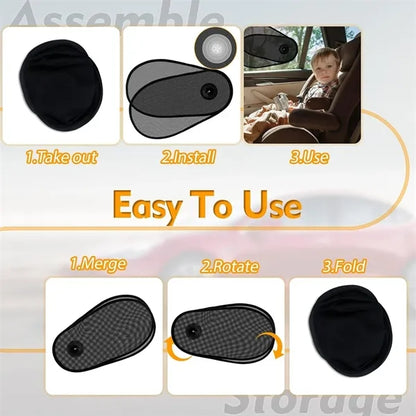 Adjustable Car Side Window Sun Shade