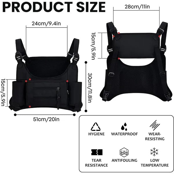 Lightweight High Quality Reflective Running Chest Bag