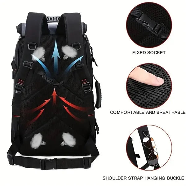 Travel Backpack for Men and Women with Shoe Compartment
