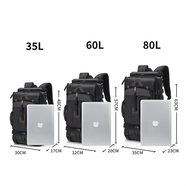 Travel Backpack for Men and Women with Shoe Compartment