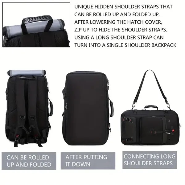 Travel Backpack for Men and Women with Shoe Compartment