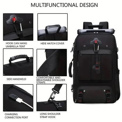Travel Backpack for Men and Women with Shoe Compartment