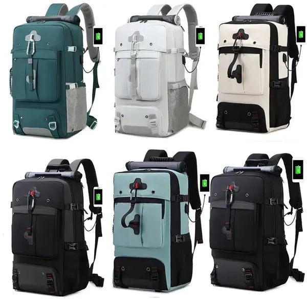 Travel Backpack for Men and Women with Shoe Compartment