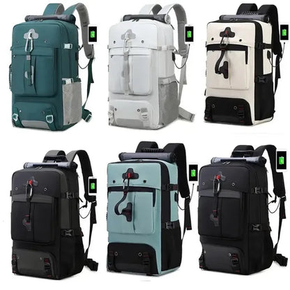 Travel Backpack for Men and Women with Shoe Compartment