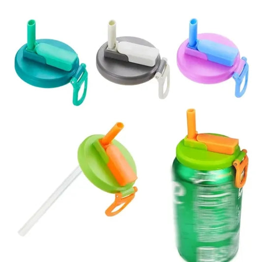 Can Lid with Straw Handle