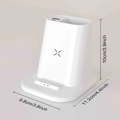 Wireless Charging Station With Pen Holder