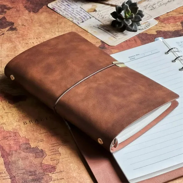 Vintage Lace Up A6 A5 B5 Soft Leather Live Leaf Notebook