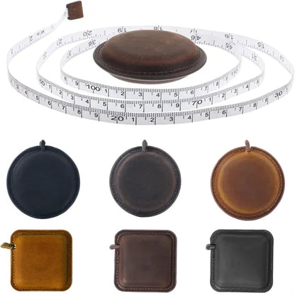 Vintage 59 in Dual Scale Mini Leather Tape Measure