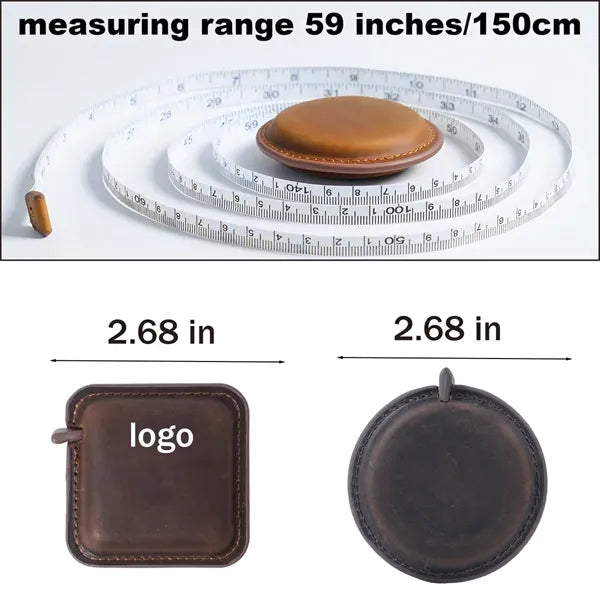 Vintage 59 in Dual Scale Mini Leather Tape Measure
