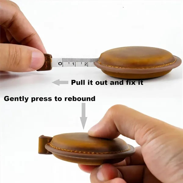 Vintage 59 in Dual Scale Mini Leather Tape Measure