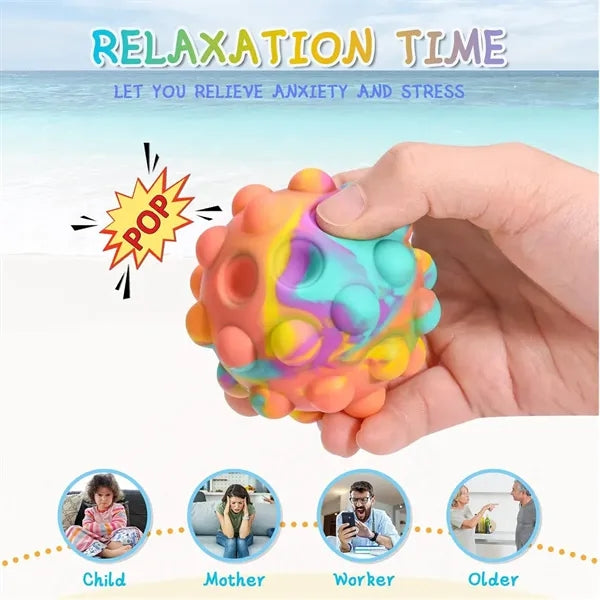 Silicone Stress Relieving Bubble Fidget Ball