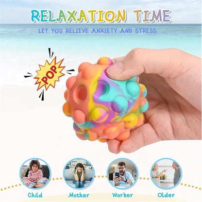 Silicone Stress Relieving Bubble Fidget Ball