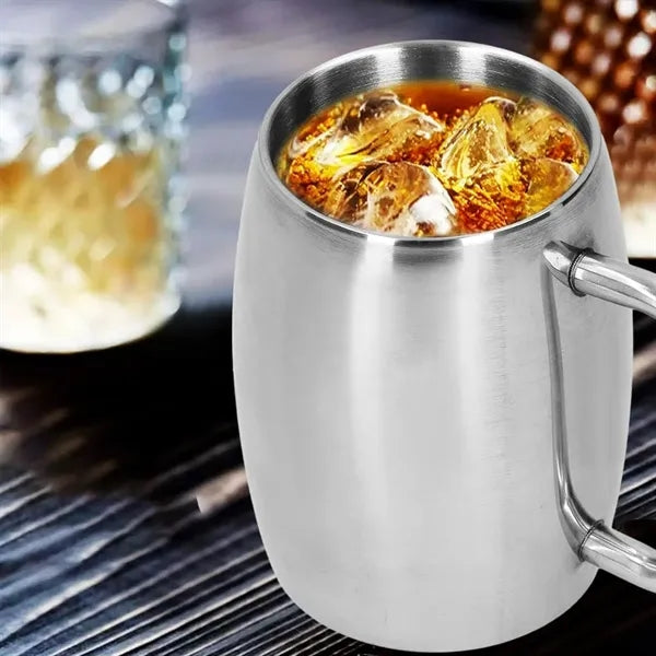 16Oz. Stainless Steel Beer Mug with Handle