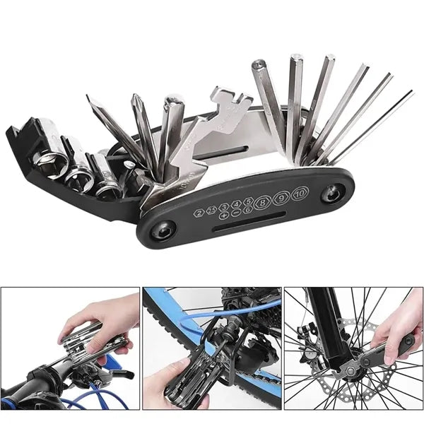 16 in 1 Bike Multitool Fold Bicycle Tool Kit