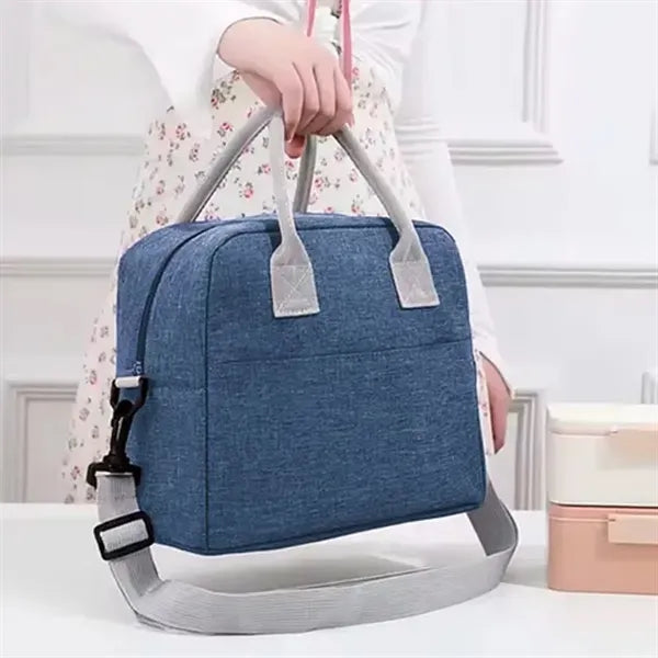 9L Insulated Lunch Bag with Handle and Shoulder Strap