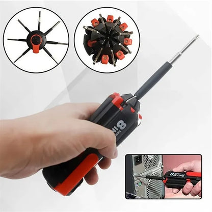 8 in 1 Screwdriver with Flashlight