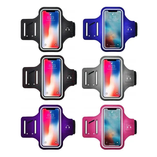 Adjustable Sports Armband Phone Holder W/ Touchscreen Window