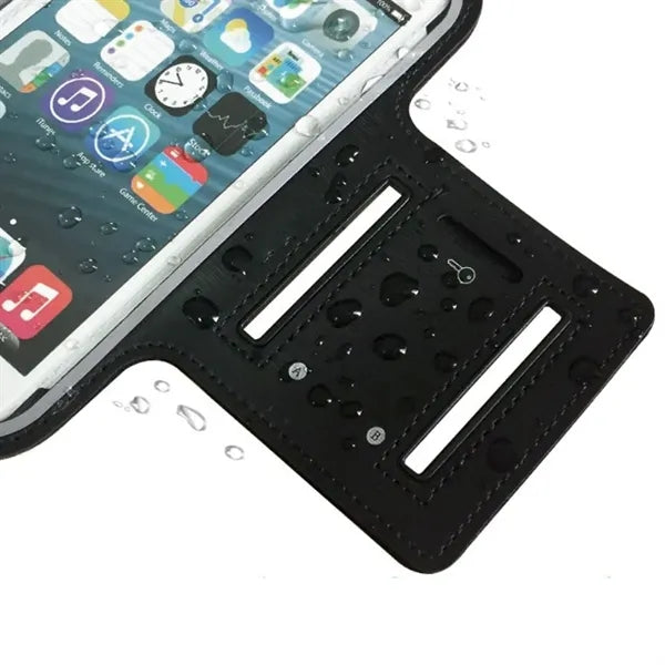 Adjustable Sports Armband Phone Holder W/ Touchscreen Window