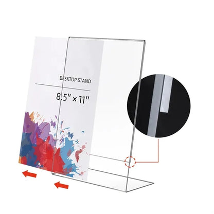 T shaped Double Sided Upright Inclined Display Stand