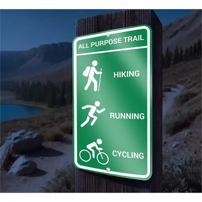 Reflective Custom Trail Markers Signs (1ft x 1ft/Sqft)