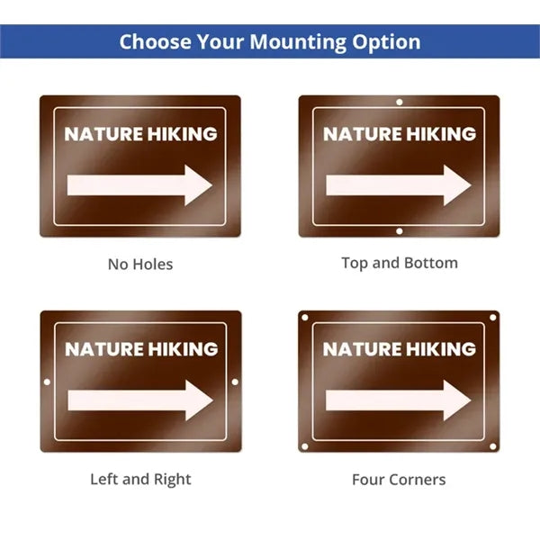 Reflective Custom Trail Markers Signs (1ft x 1ft/Sqft)