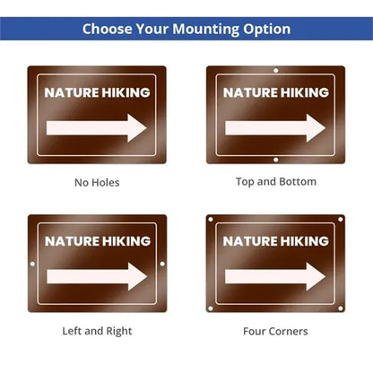 Reflective Custom Trail Markers Signs (1ft x 1ft/Sqft)