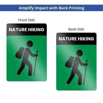 Reflective Custom Trail Markers Signs (1ft x 1ft/Sqft)