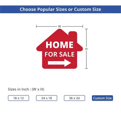Custom Die-Cut Yard Signs (1.5ft x 1ft)