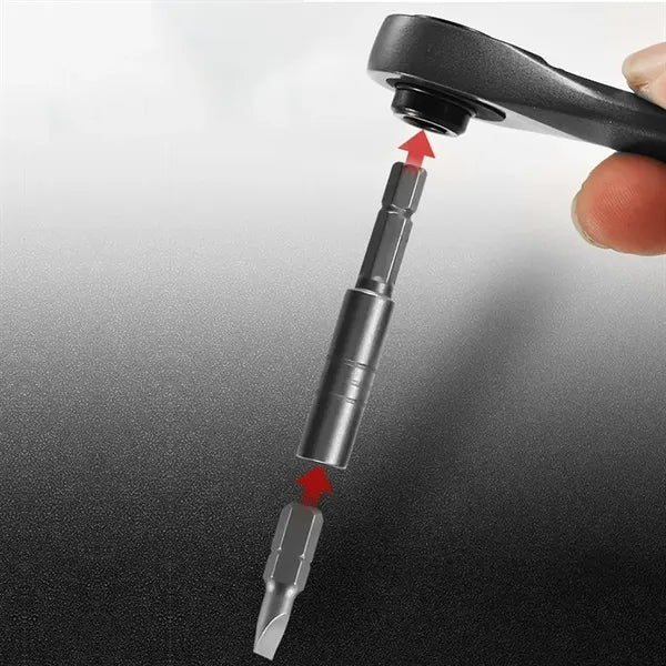 22 in 1 Ratchet Screwdriver Set with Bits in Zippered Case