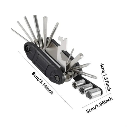 Multi Tool Folding Repair Kit with Hex Wrenches and Sockets