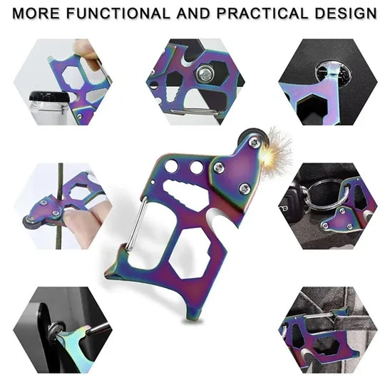 8 In 1 Multitool Tool Keychain
