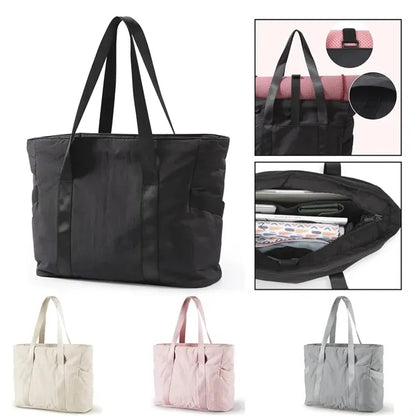 Gym Tote Bag with Zipper Compartments