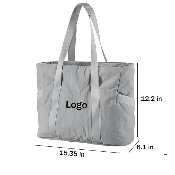 Gym Tote Bag with Zipper Compartments