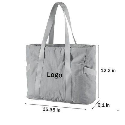 Gym Tote Bag with Zipper Compartments