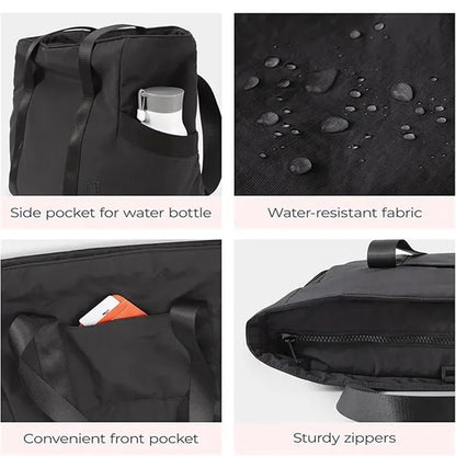 Gym Tote Bag with Zipper Compartments