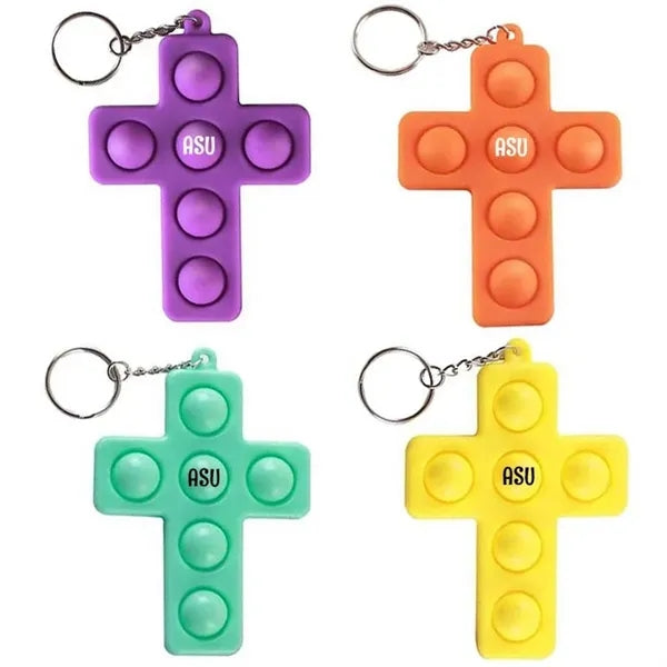 Cross Fidget Toy Keychain