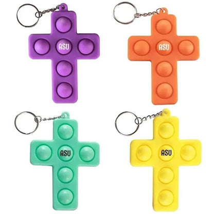 Cross Fidget Toy Keychain